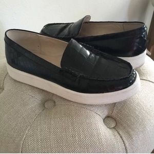 Sol Sana Croc Embossed Slip-On Loafer size 37